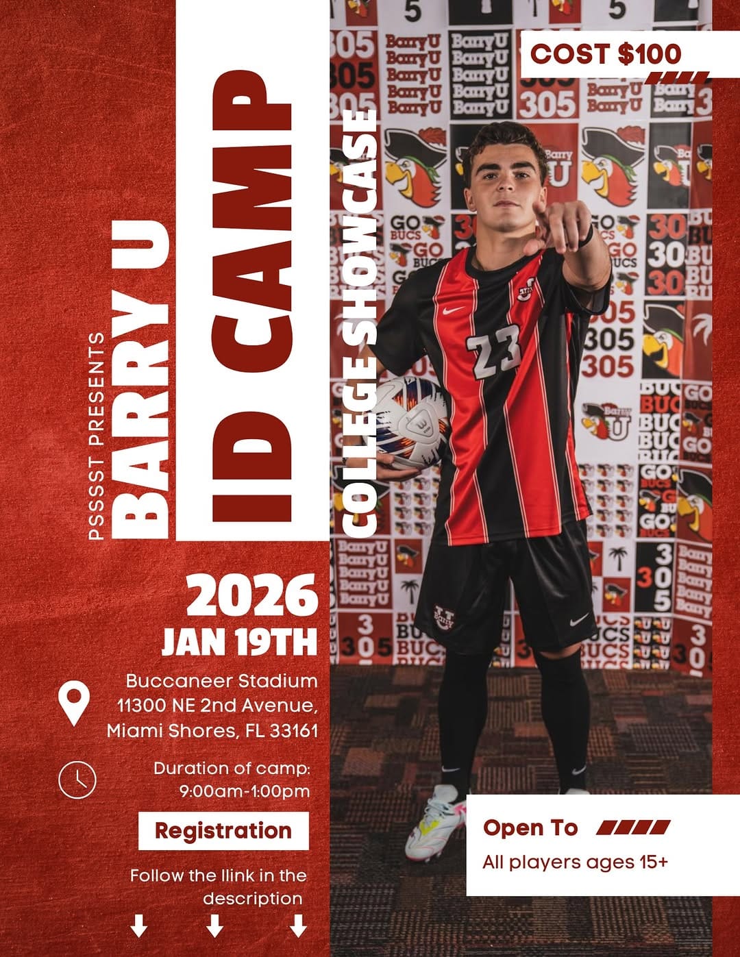 Post 4 by BarryU Men’s Soccer on Instagram (image)