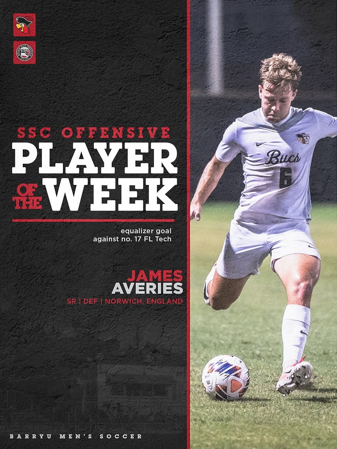 Post 9 by BarryU Men’s Soccer on Instagram (image)