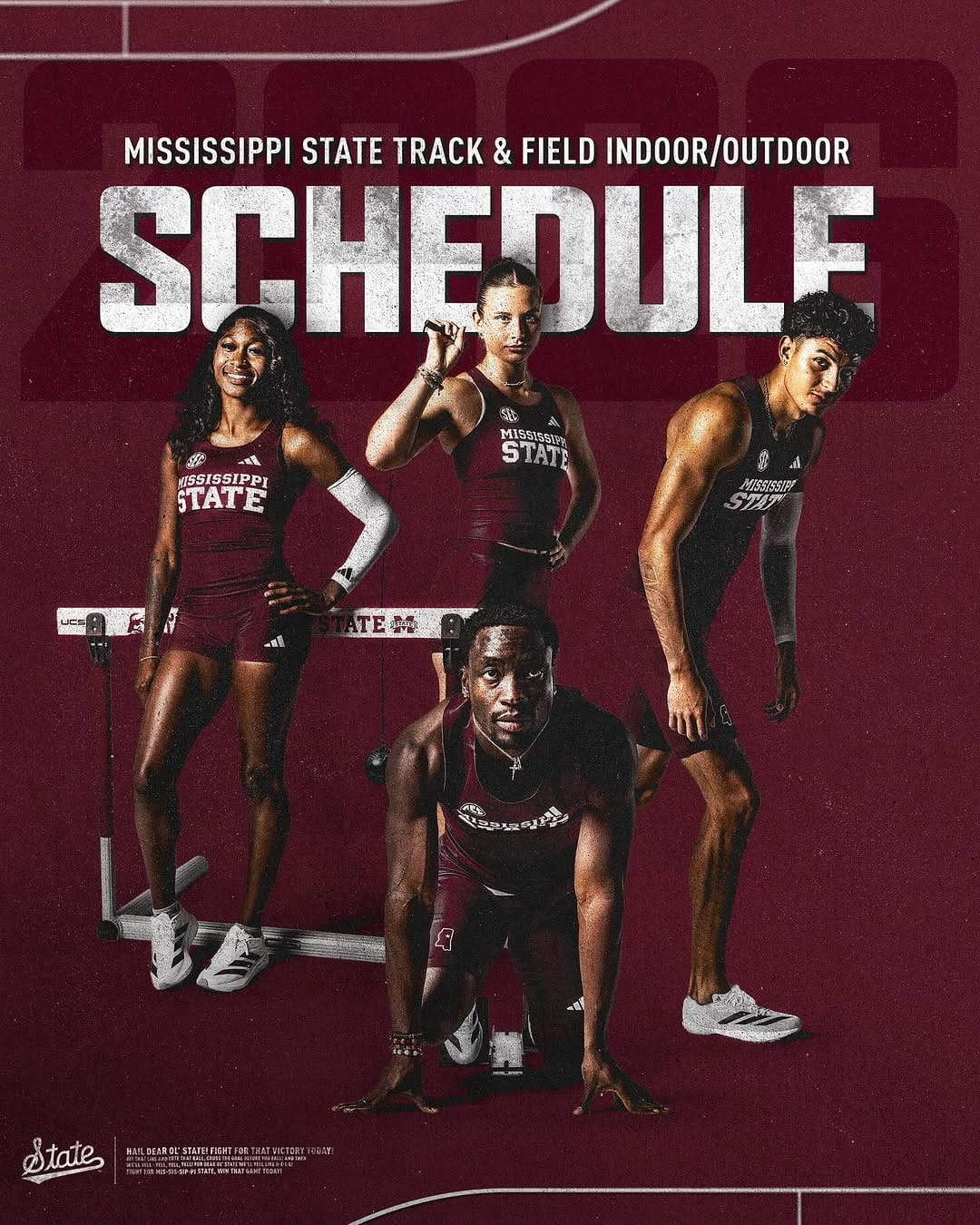 Post 10 by Mississippi State T&F on Instagram (carousel)