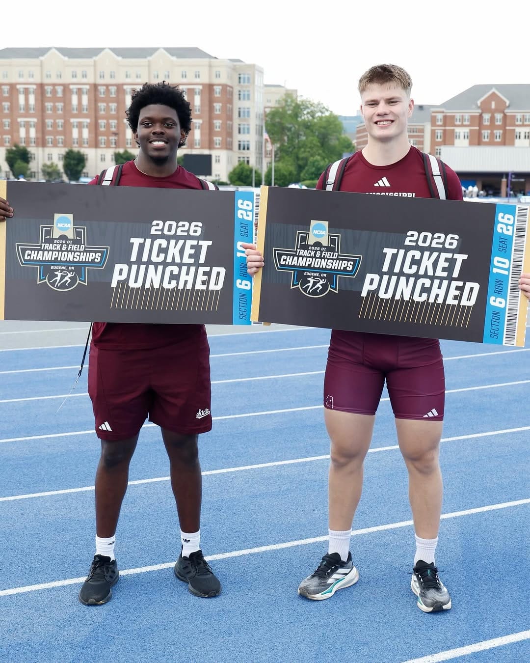 Post 4 by Mississippi State T&F on Instagram (carousel)