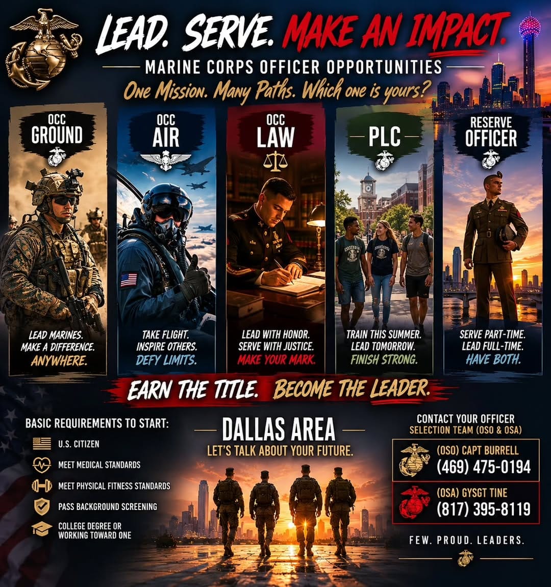 Post 1 by Recuiting Station Dallas - Marines on Instagram (image)