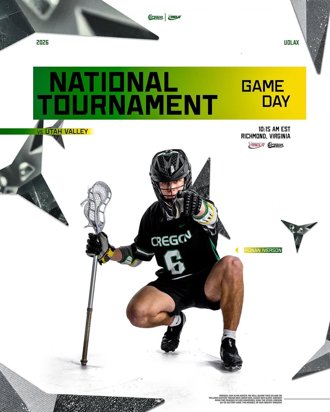 Post 4 by Oregon Men's Lacrosse on Instagram (image)
