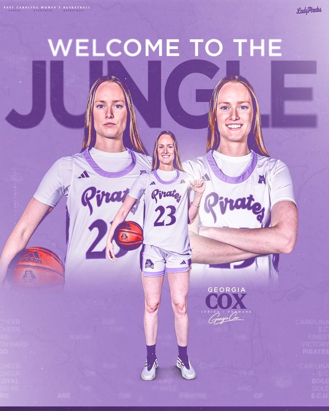 Post 2 by ECU Women’s Basketball on Instagram (carousel)