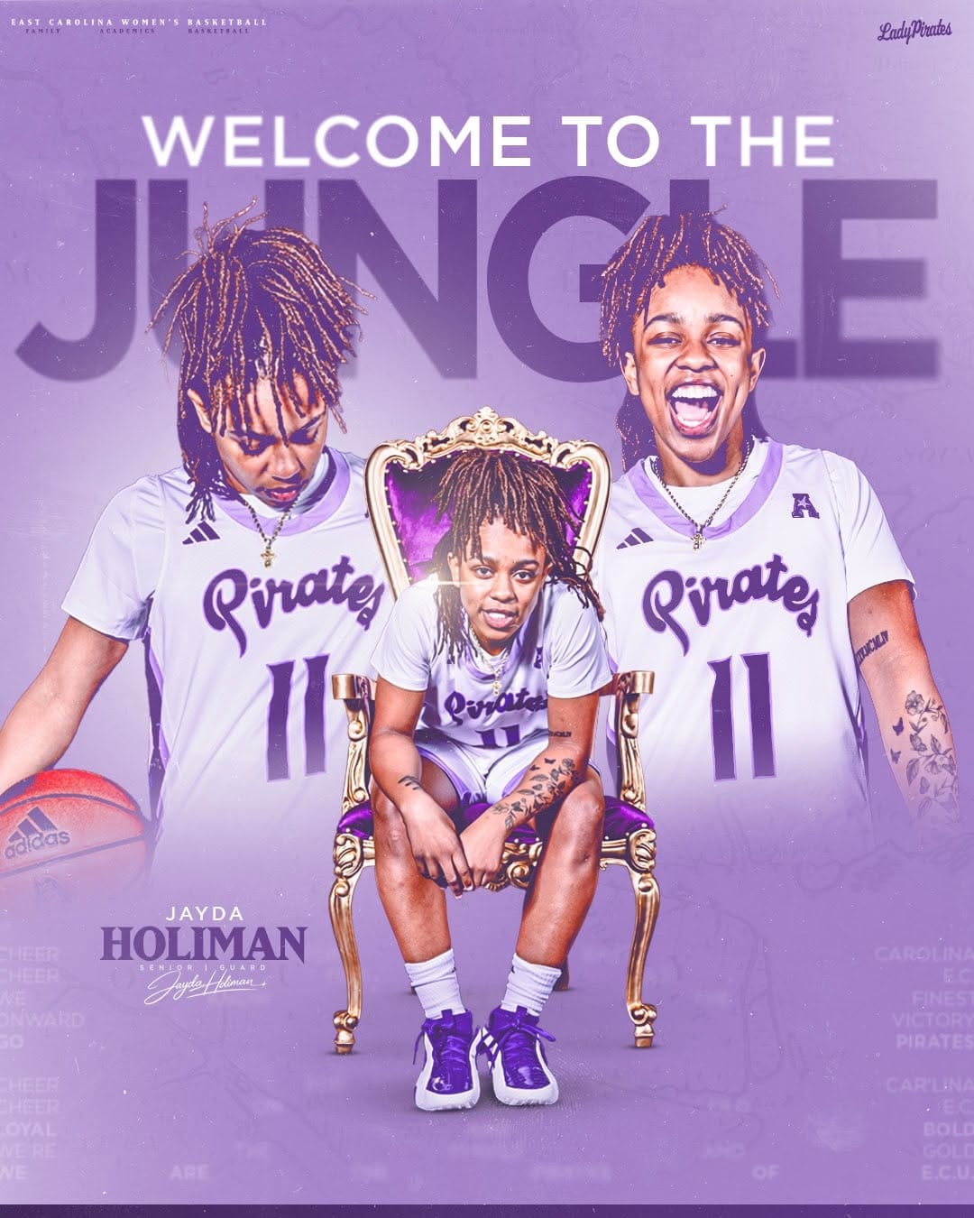 Post 3 by ECU Women’s Basketball on Instagram (carousel)