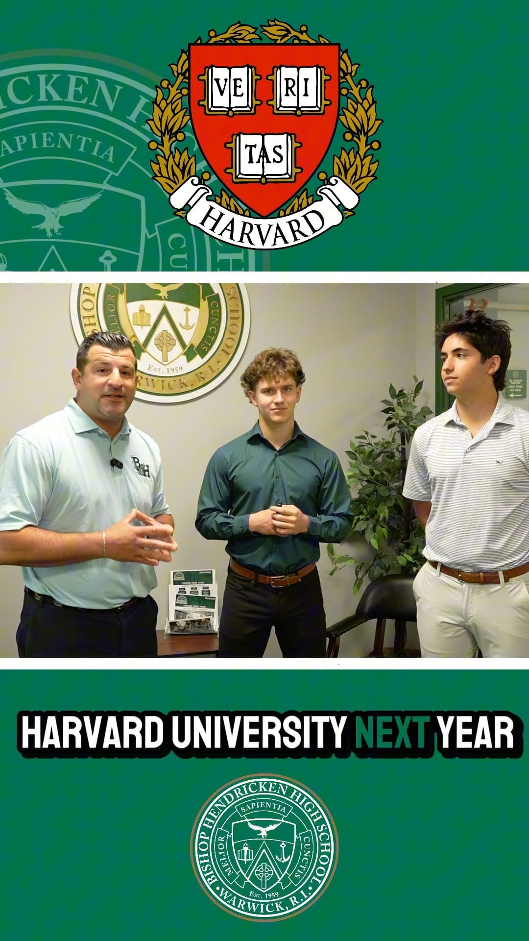 Post 2 by Bishop Hendricken High School on Instagram (video)