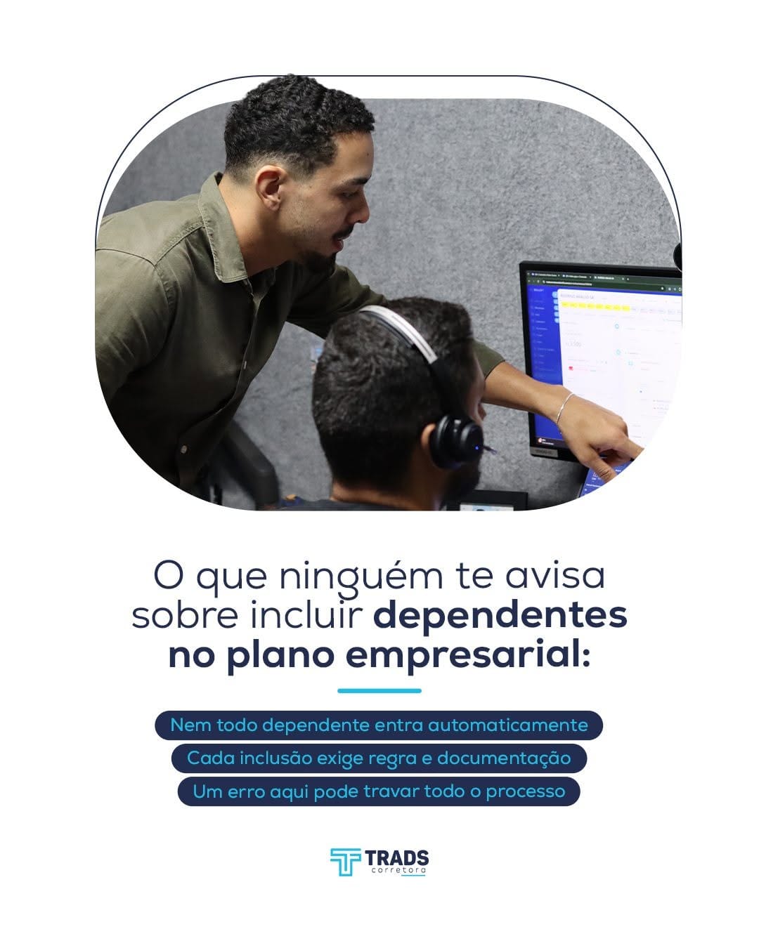 Post 3 by Trads Corretora | Plano de Saúde Empresarial on Instagram (image)