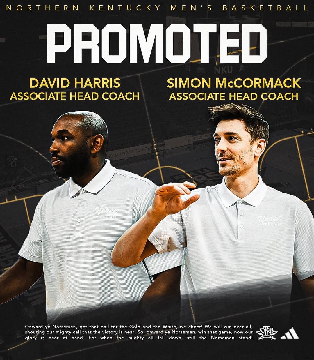 Post 2 by Northern Kentucky Men’s Basketball on Instagram (image)