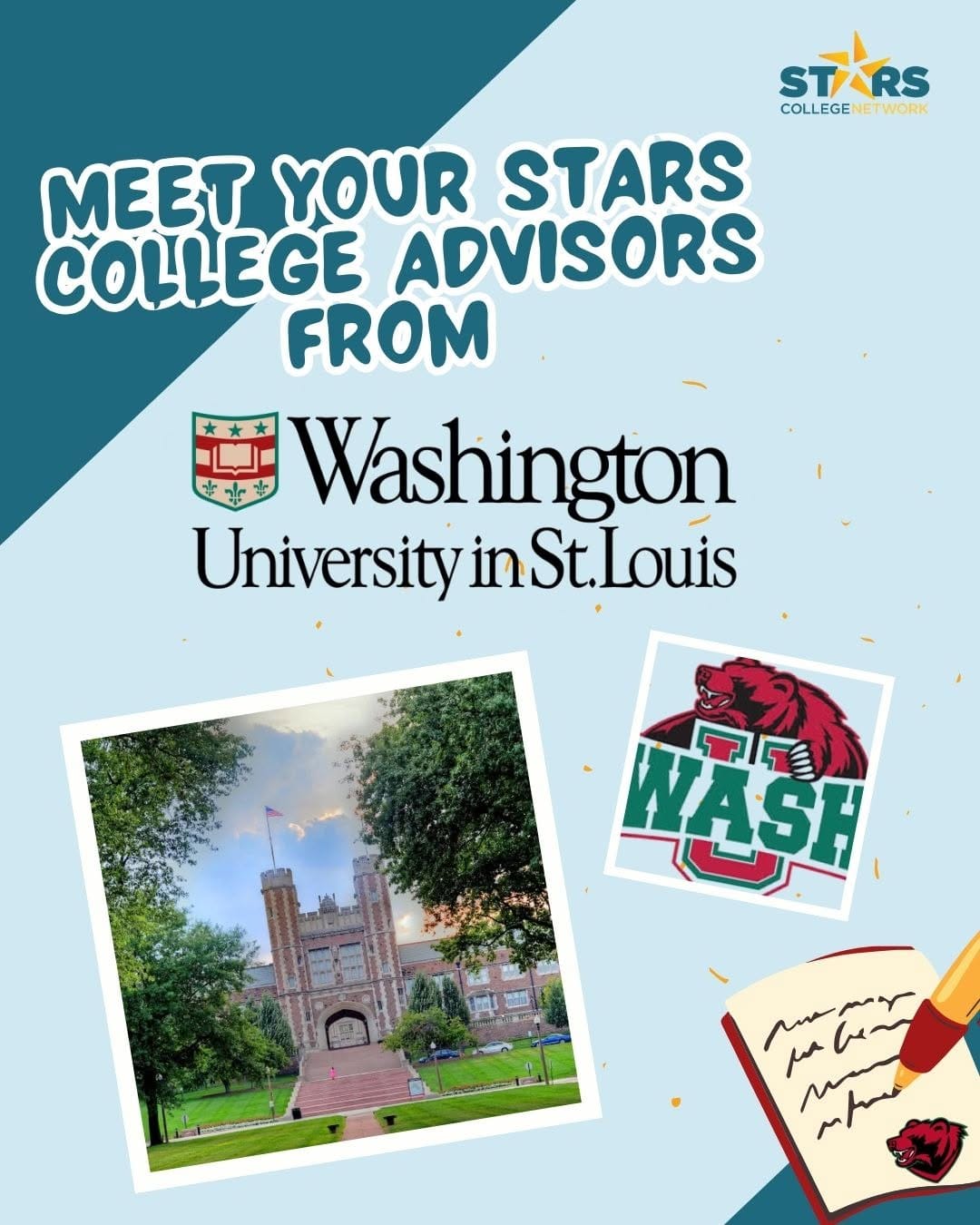 Post 7 by WashU Admissions on Instagram (carousel)