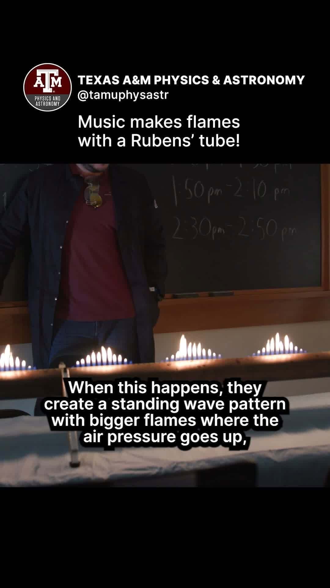 Post 1 by TAMU Physics & Astronomy on Instagram (video)