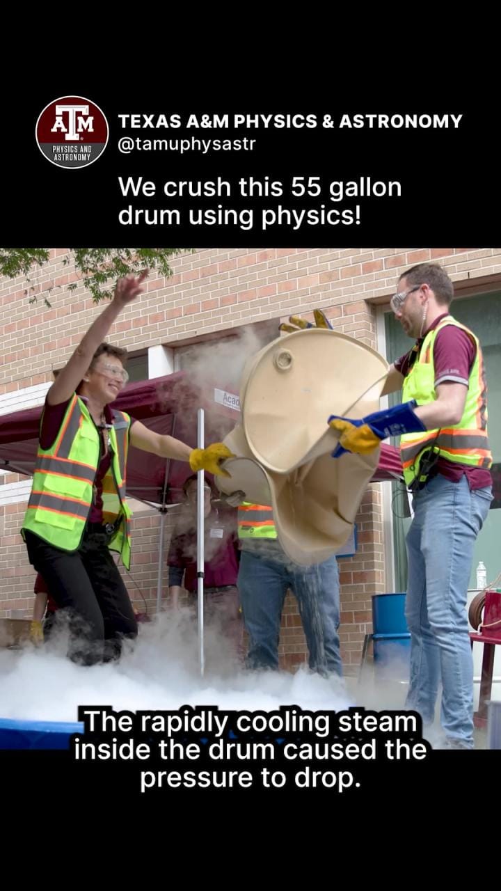 Post 6 by TAMU Physics & Astronomy on Instagram (video)
