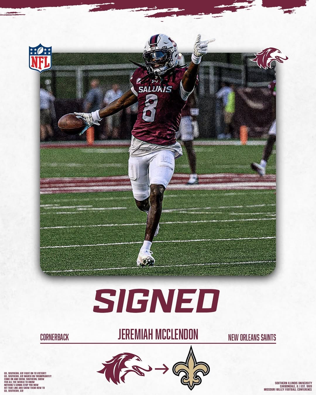 Post 8 by Saluki Football on Instagram (image)