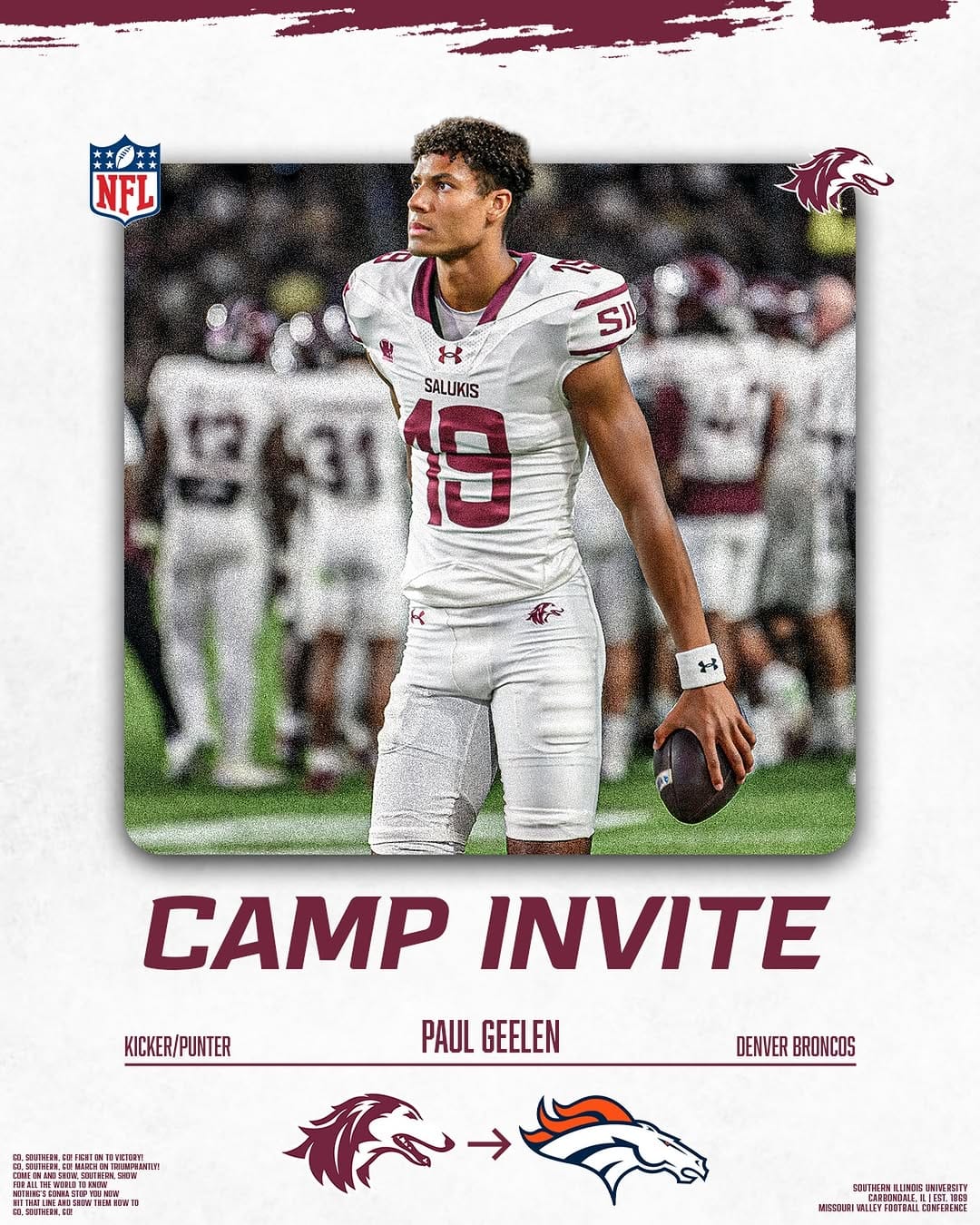 Post 7 by Saluki Football on Instagram (image)