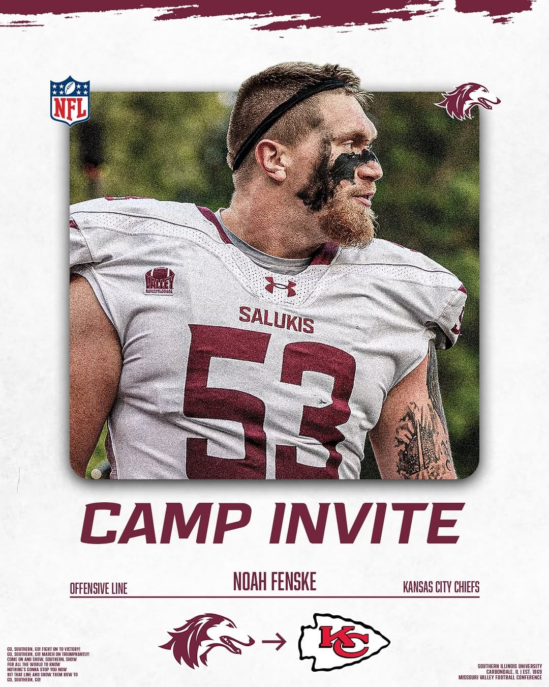 Post 6 by Saluki Football on Instagram (image)