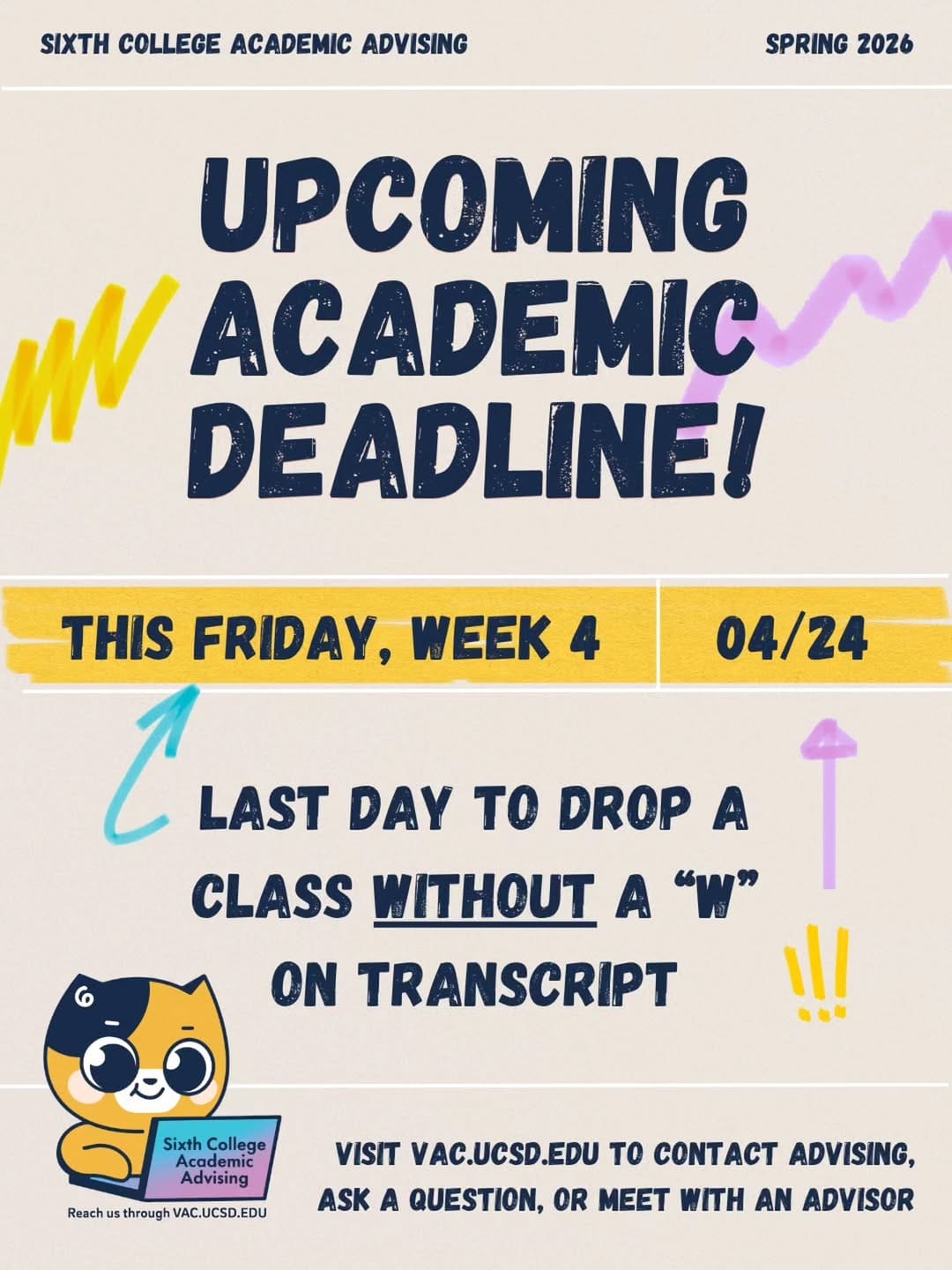 Post 5 by Sixth College, UC San Diego on Instagram (image)