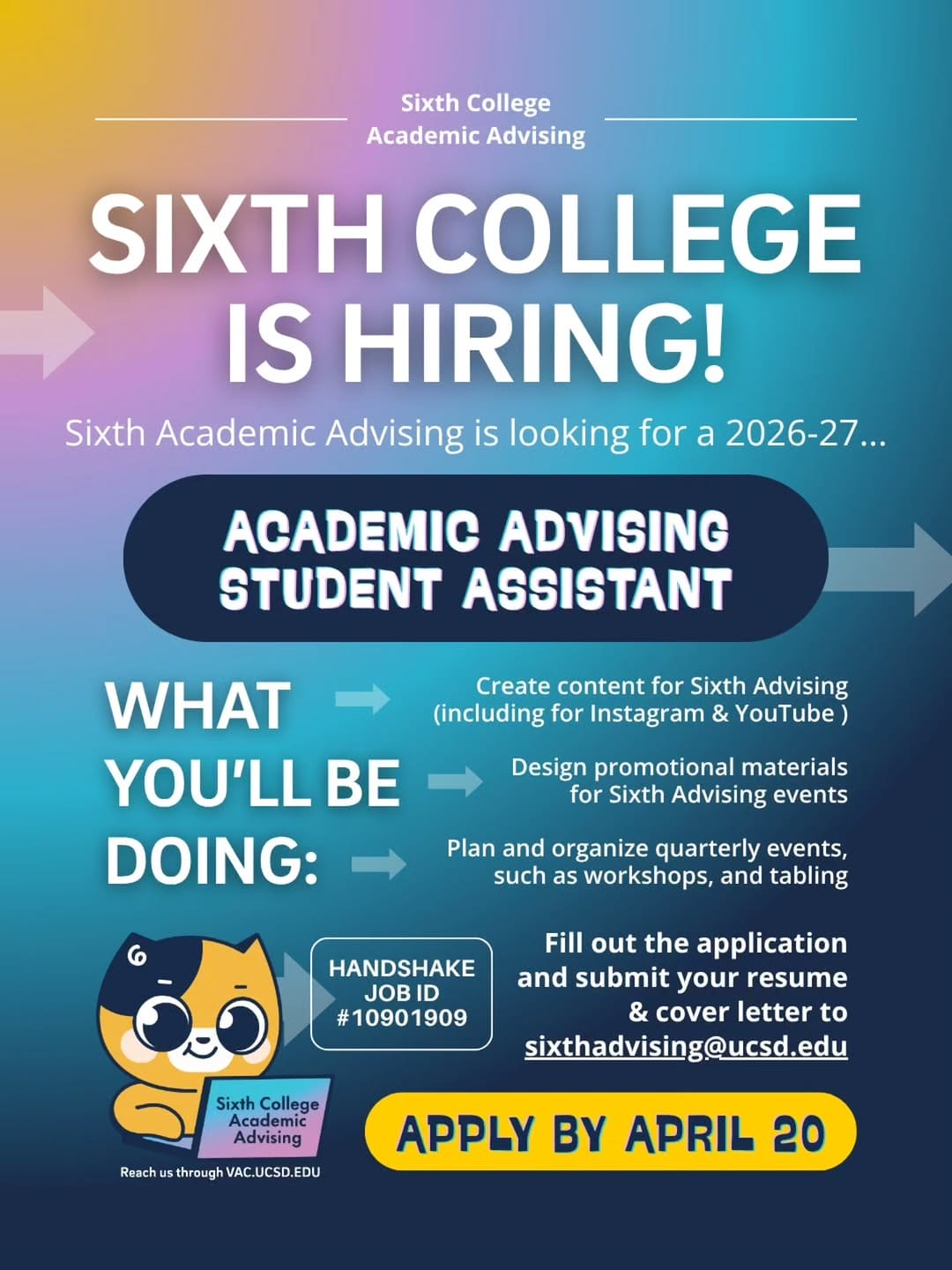 Post 9 by Sixth College, UC San Diego on Instagram (carousel)