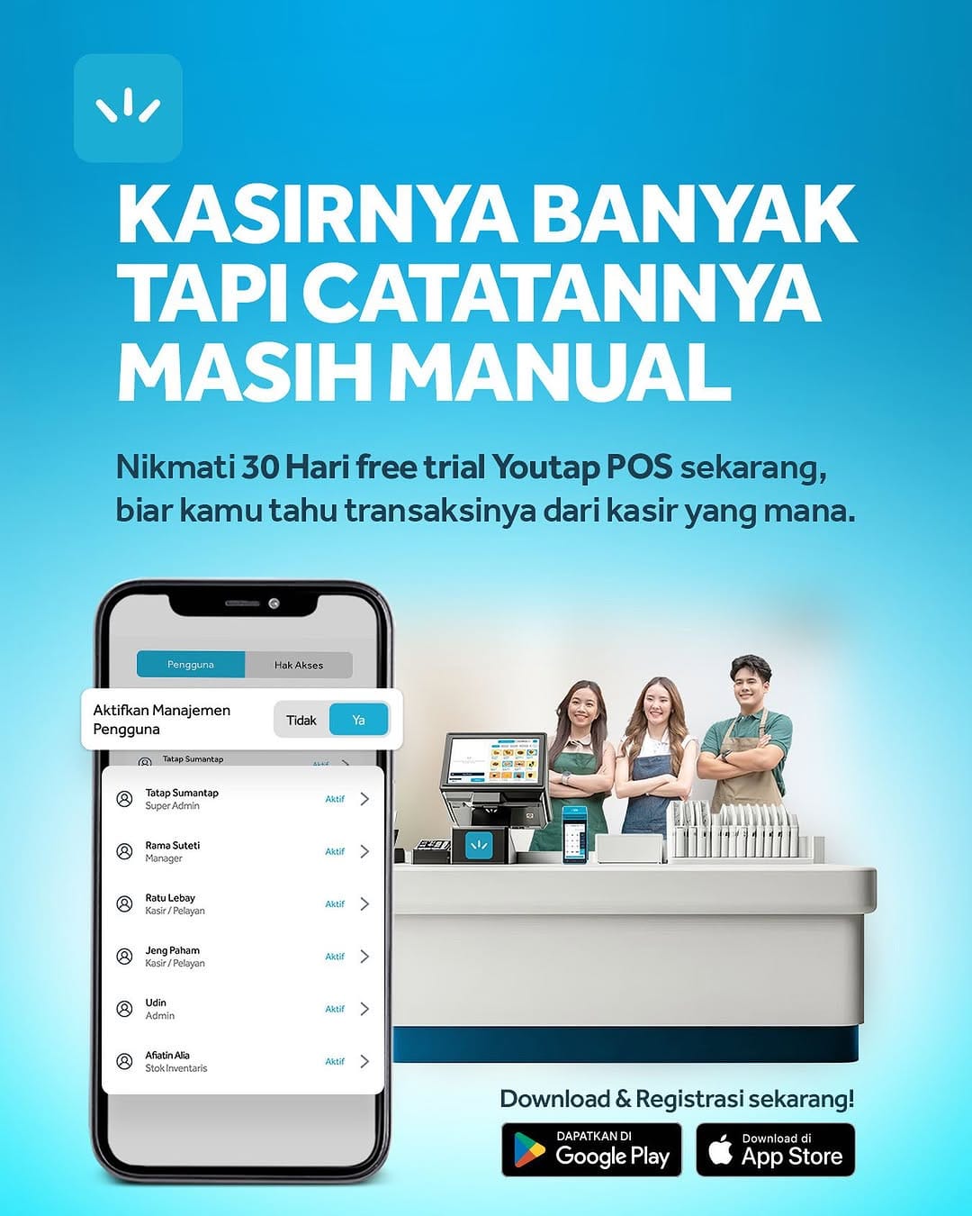 Post 4 by Youtap - Aplikasi Usaha on Instagram (image)