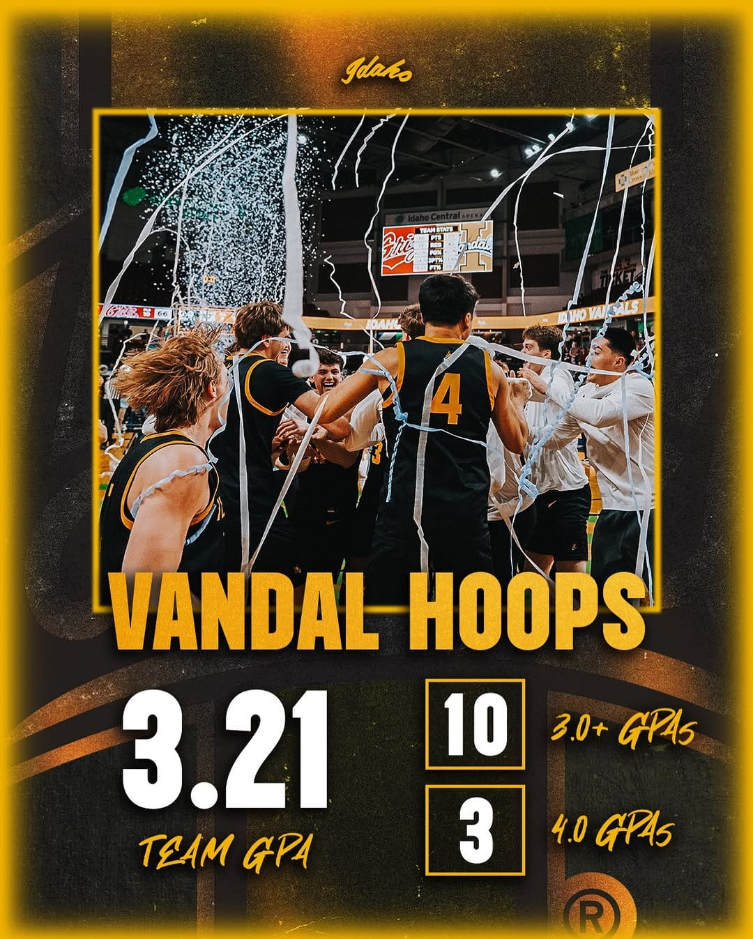 Post 1 by Idaho Men’s Basketball on Instagram (image)