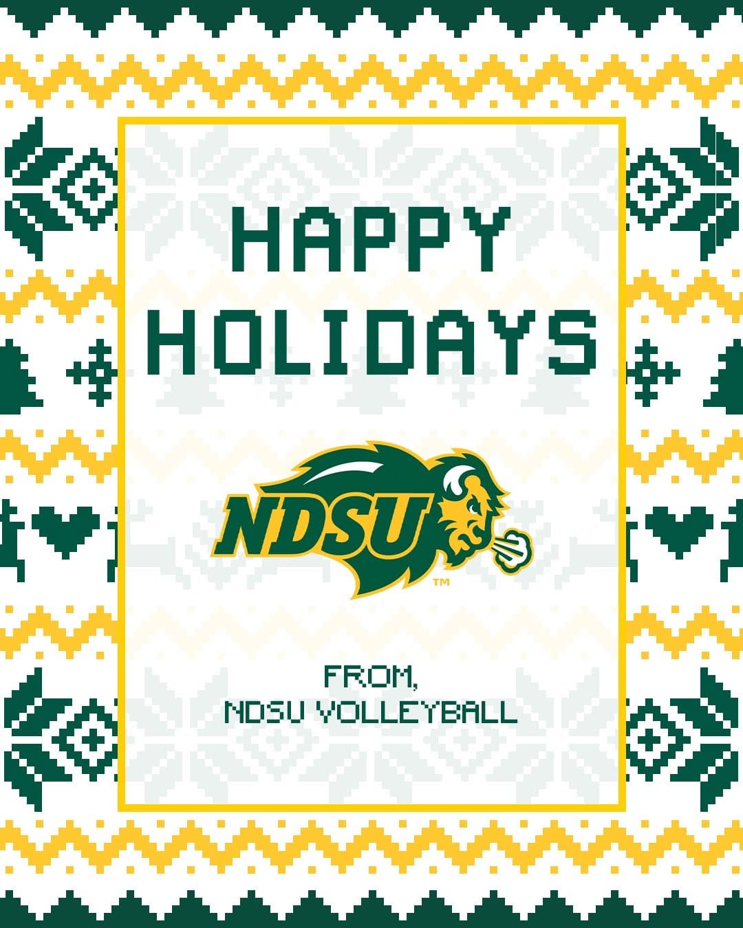 Post 10 by NDSU Volleyball on Instagram (image)