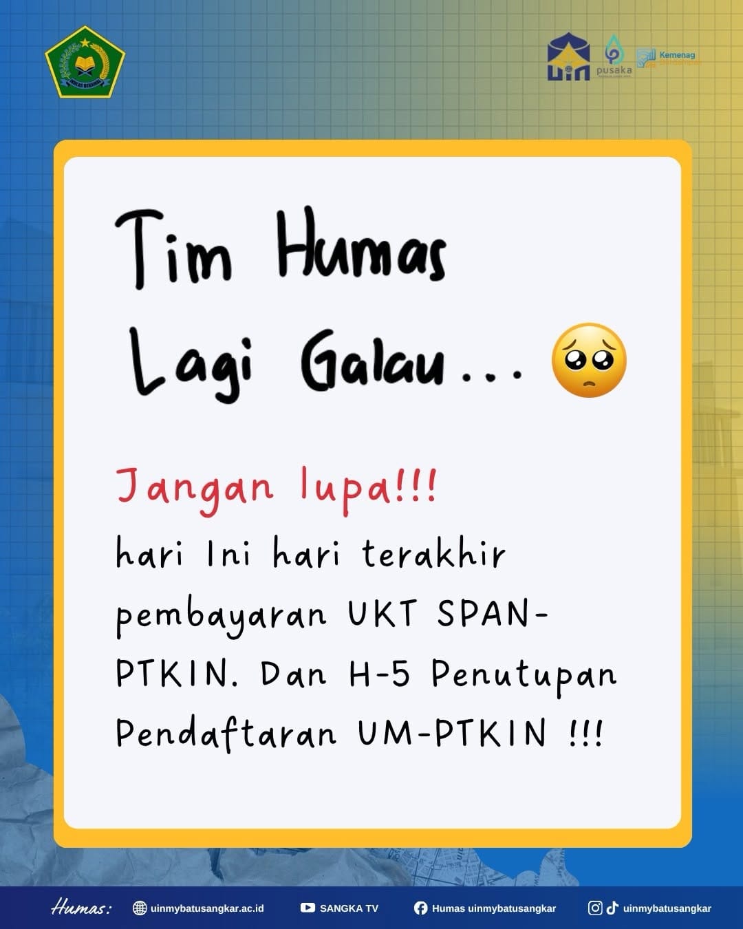 Post 5 by UIN MY BSK on Instagram (carousel)
