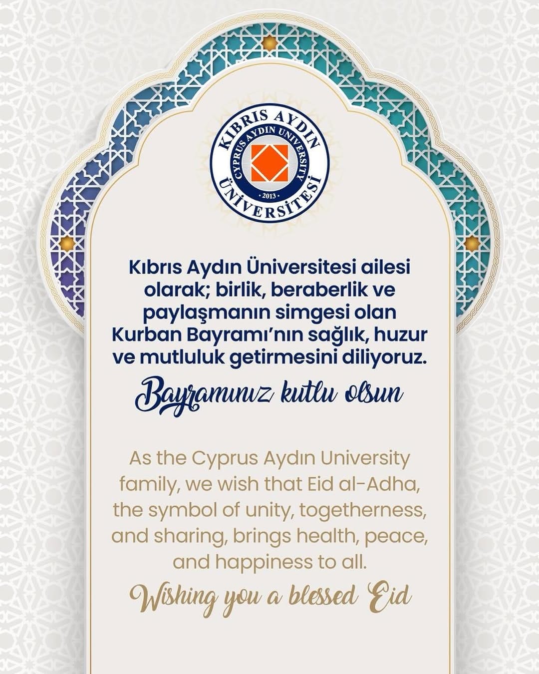Post 2 by Cyprus Aydın University on Instagram (image)