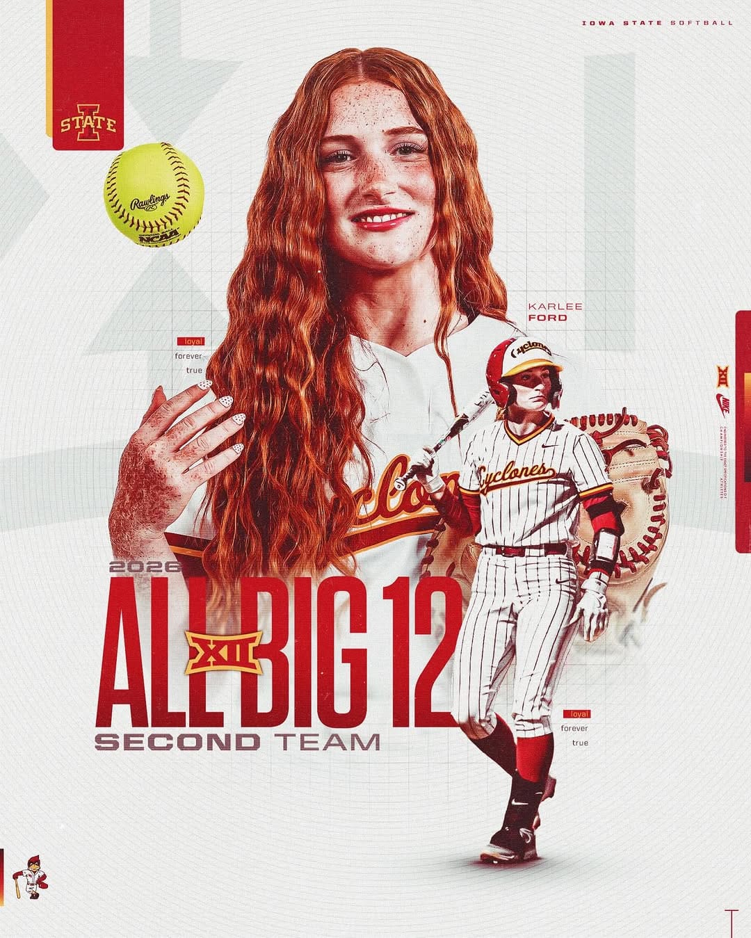 Post 10 by Iowa State Softball on Instagram (image)