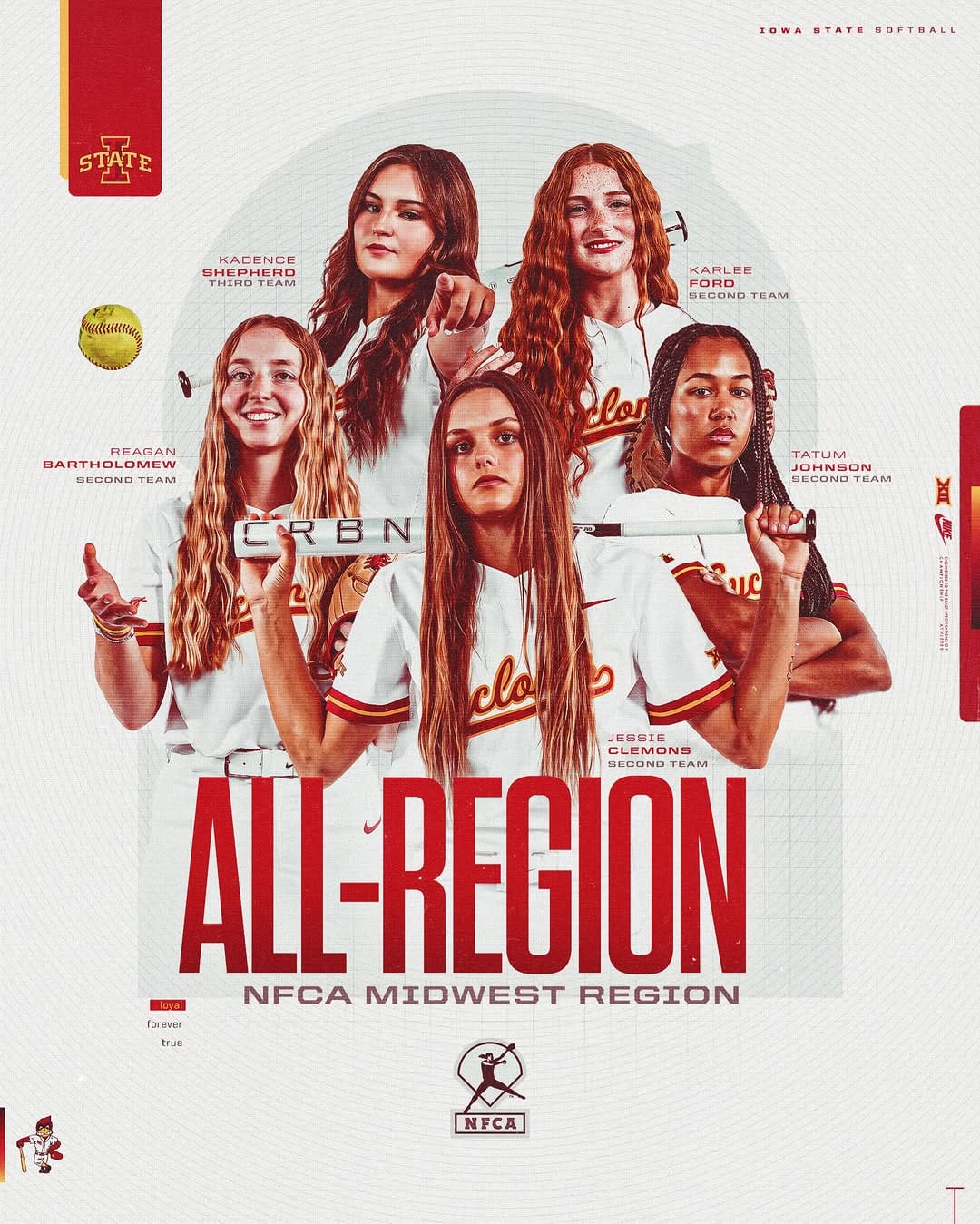 Post 6 by Iowa State Softball on Instagram (image)