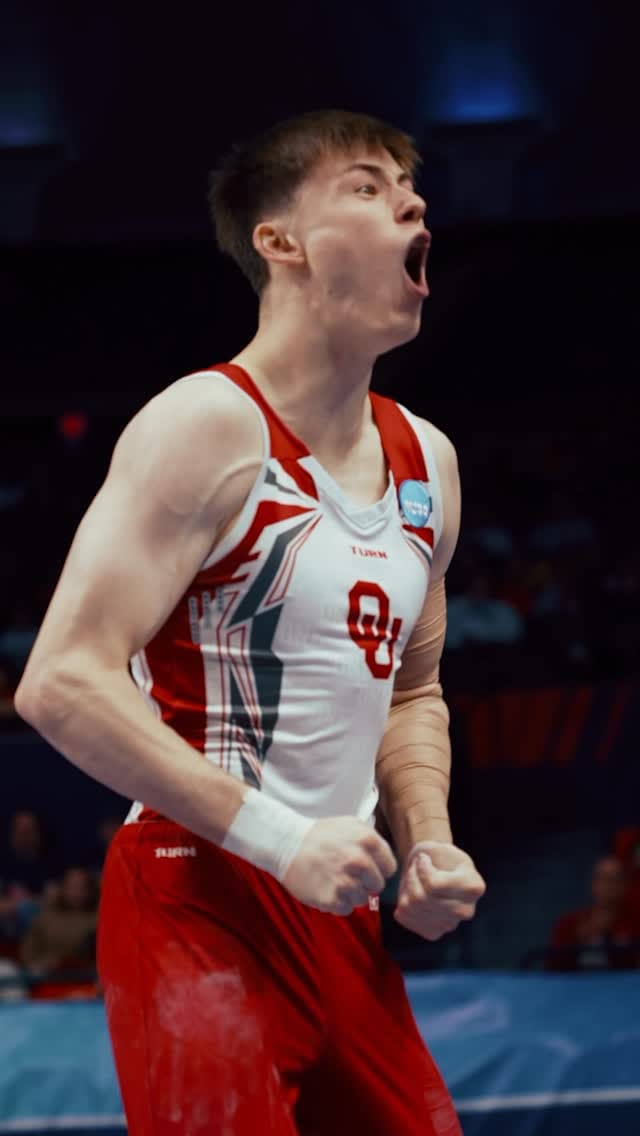 Post 7 by Oklahoma Men's Gymnastics on Instagram (video)