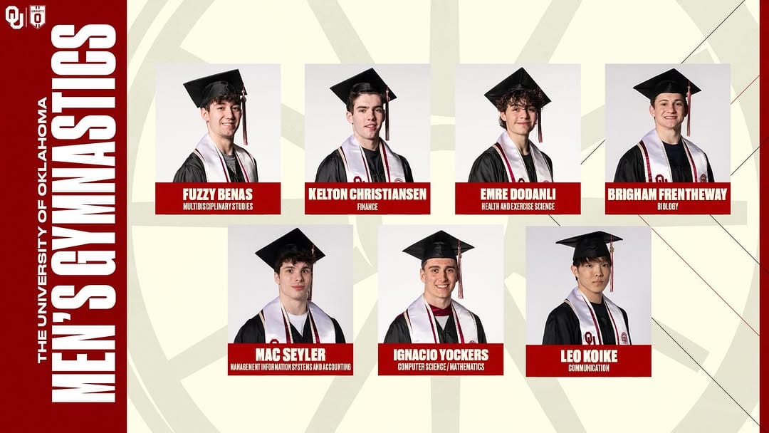 Post 3 by Oklahoma Men's Gymnastics on Instagram (image)