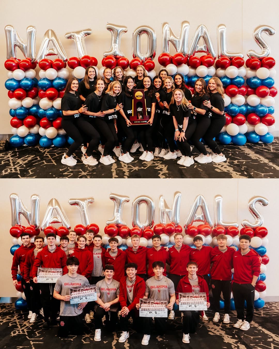 Post 9 by Oklahoma Men's Gymnastics on Instagram (carousel)