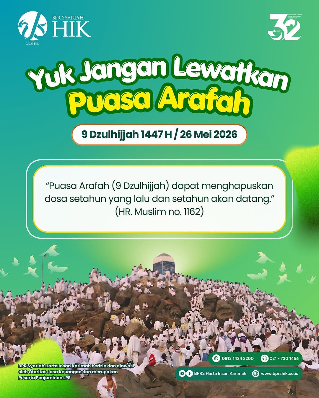 Post 2 by BPR Syariah HIK || Lembaga Jasa Keuangan Syariah on Instagram (image)