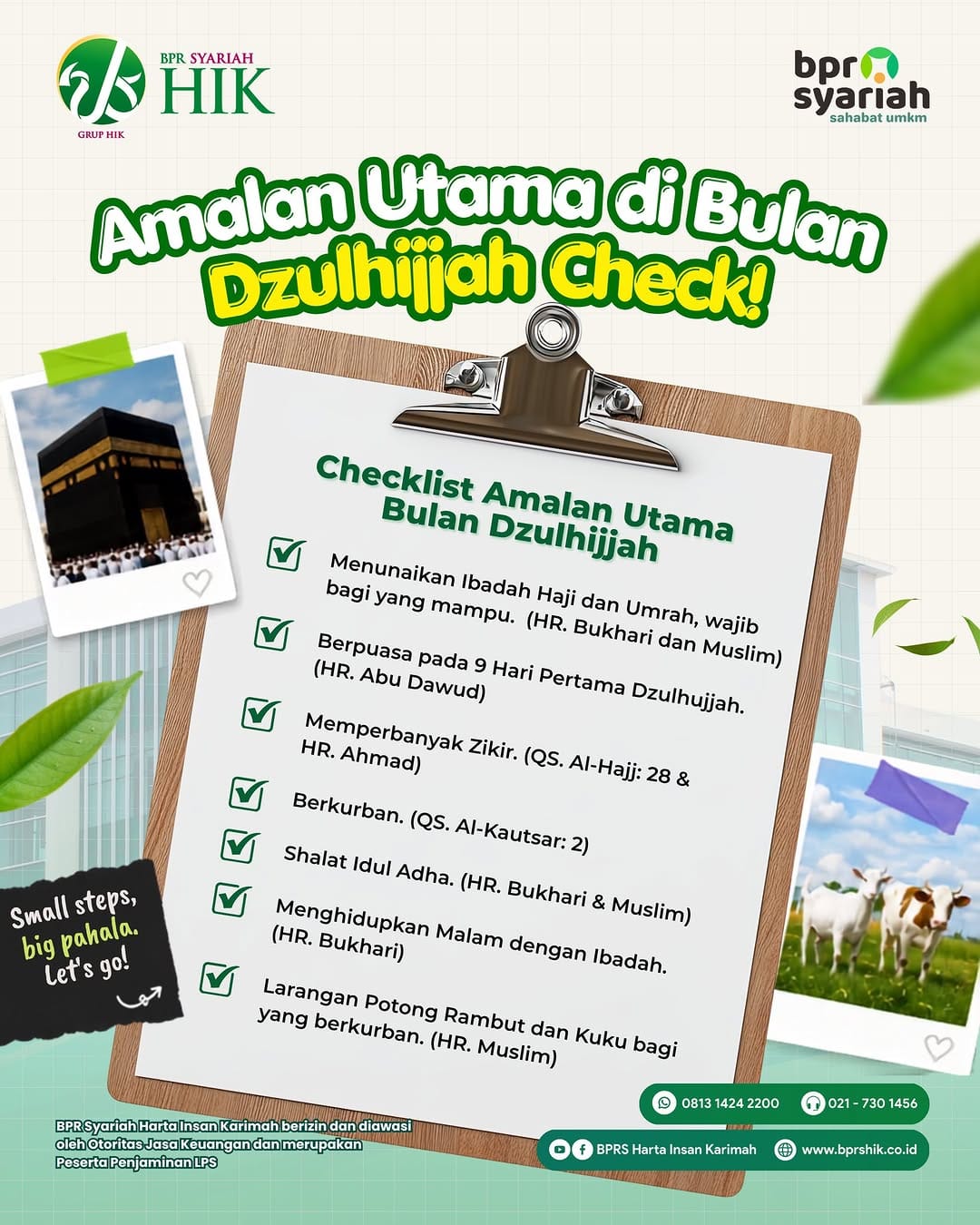 Post 4 by BPR Syariah HIK || Lembaga Jasa Keuangan Syariah on Instagram (image)