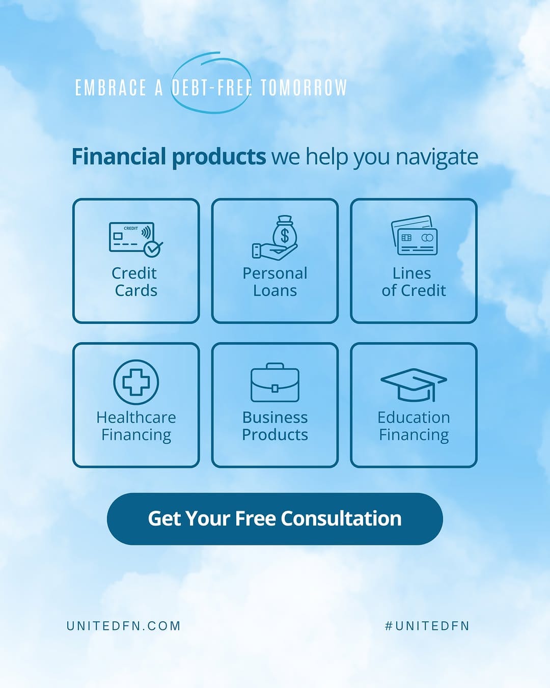 Post 2 by United Financial Network on Instagram (image)