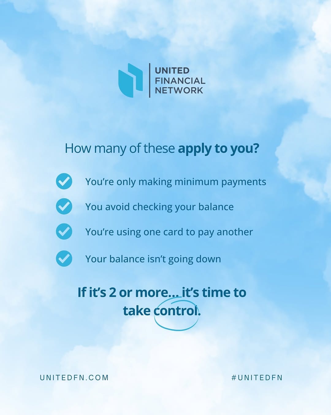 Post 8 by United Financial Network on Instagram (image)