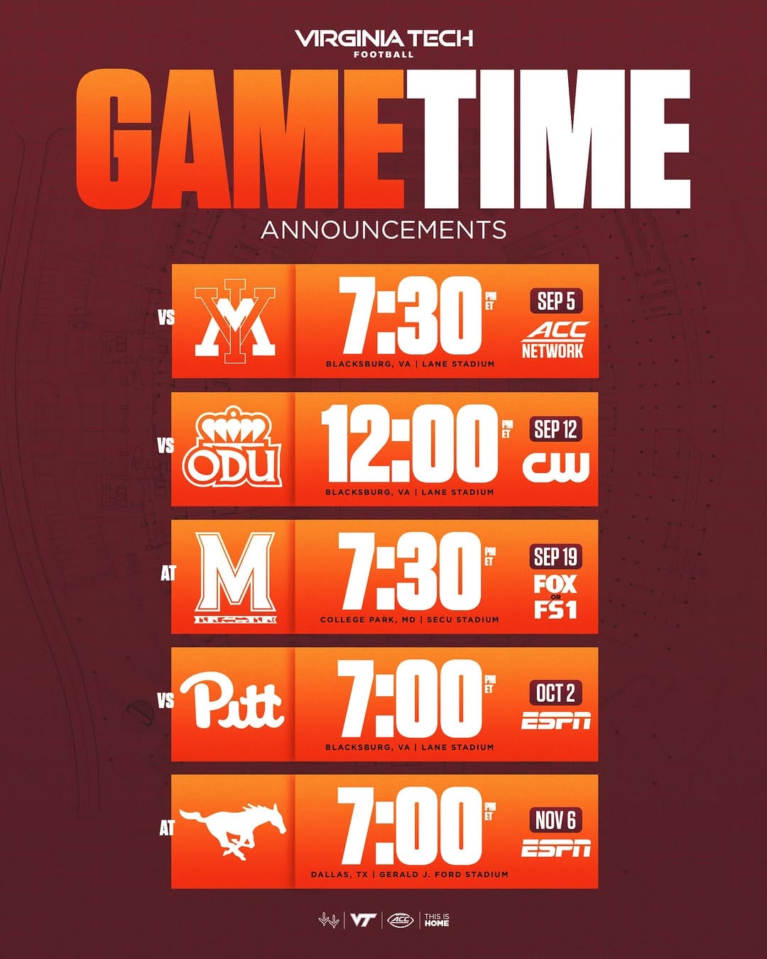 Post 1 by Virginia Tech Athletics on Instagram (image)