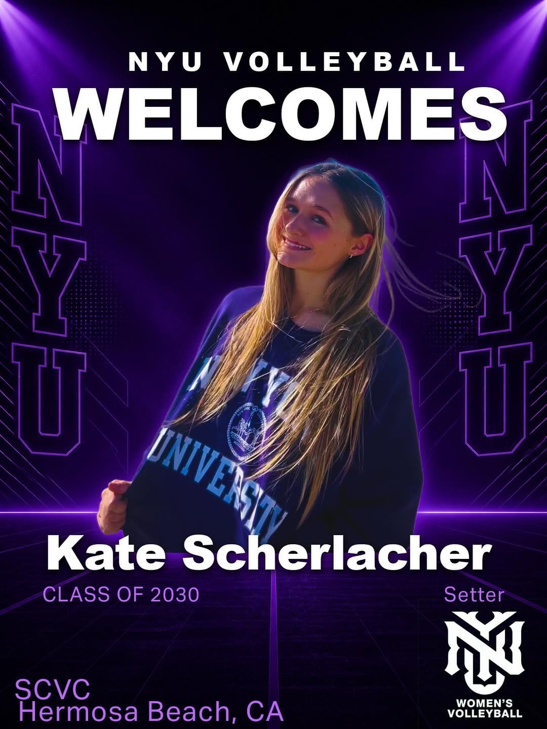 Post 3 by NYU Women's Volleyball on Instagram (image)