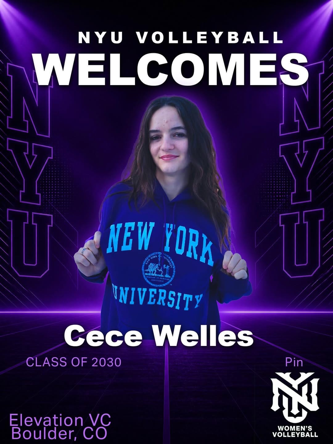 Post 1 by NYU Women's Volleyball on Instagram (image)