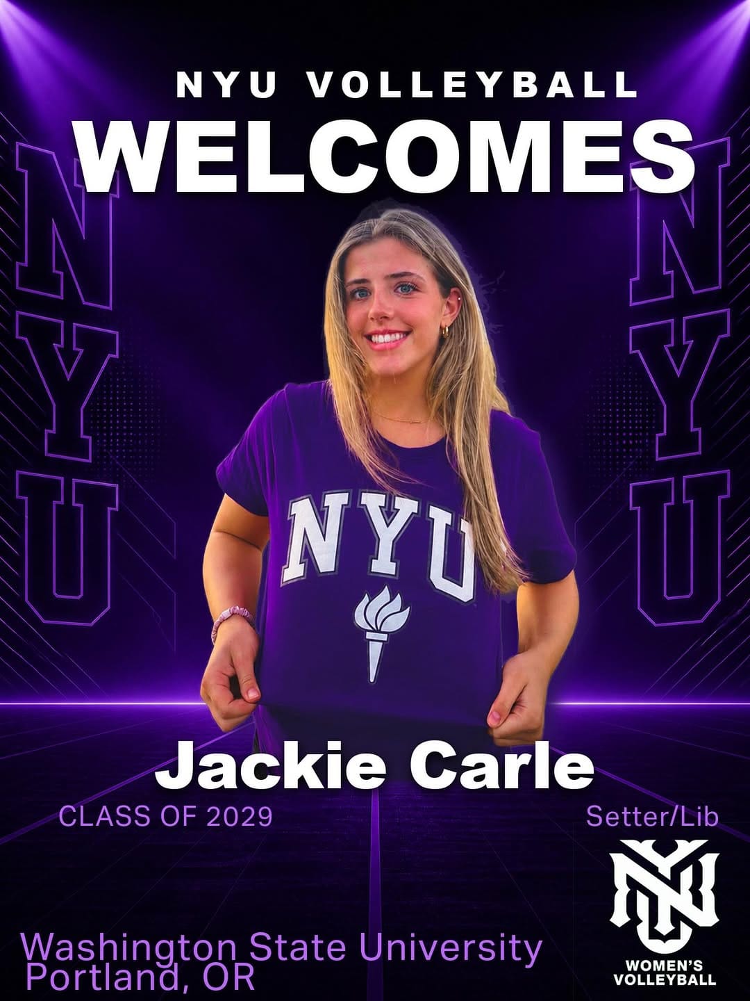 Post 5 by NYU Women's Volleyball on Instagram (image)
