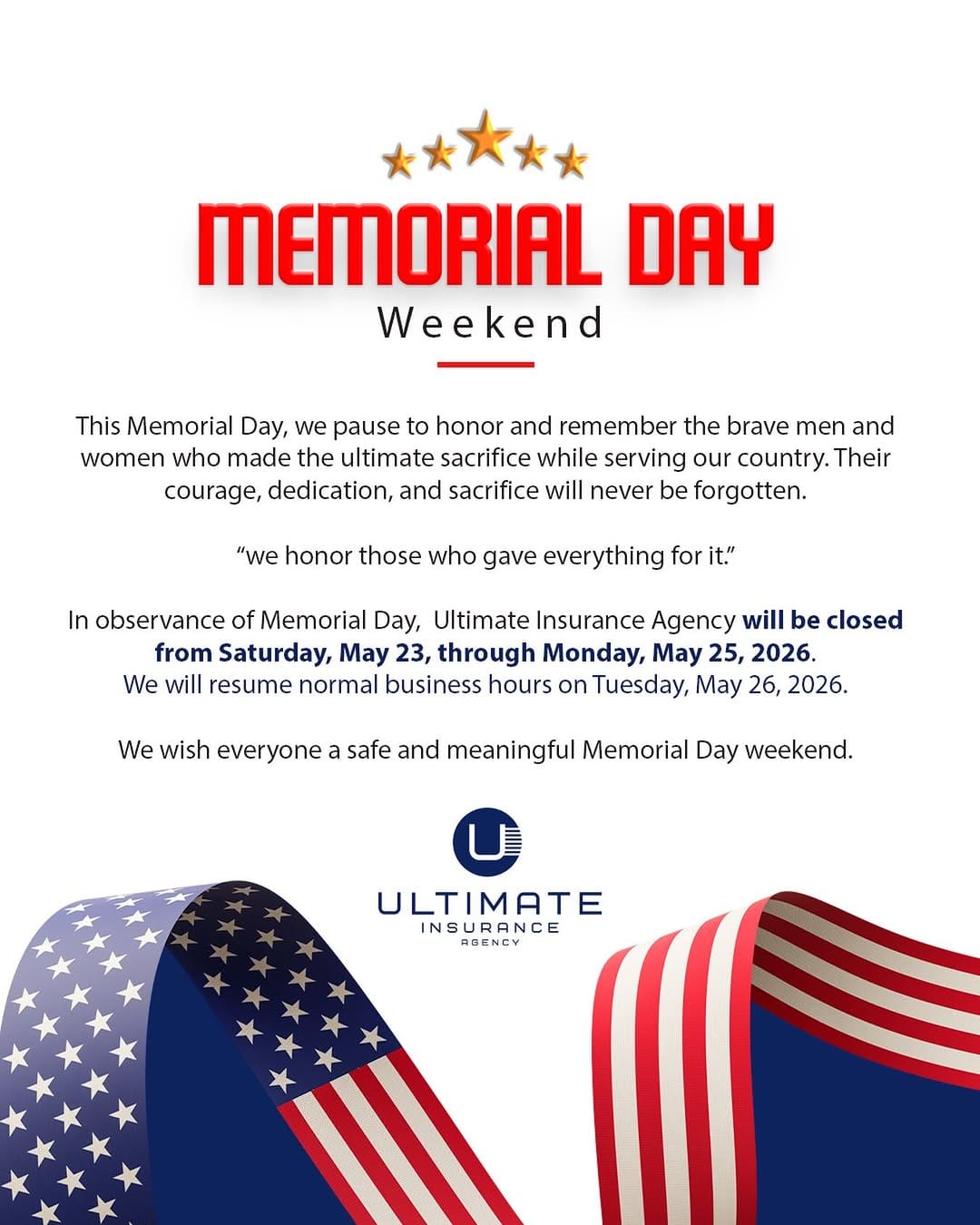 Post 2 by Ultimate Insurance Agency on Instagram (image)