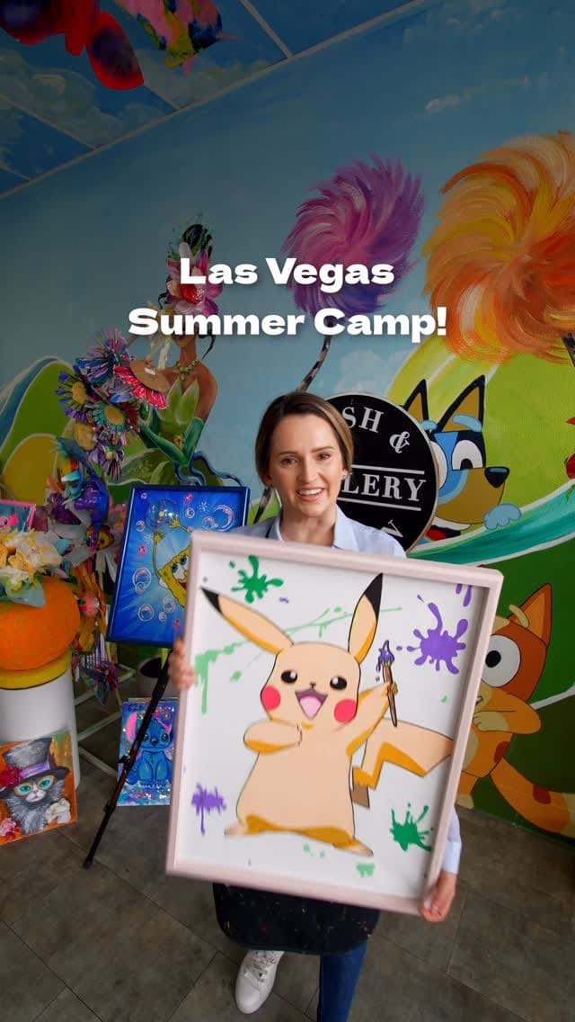 Post 9 by Bash & Design Gallery | Art classes for kids & adults on Instagram (video)