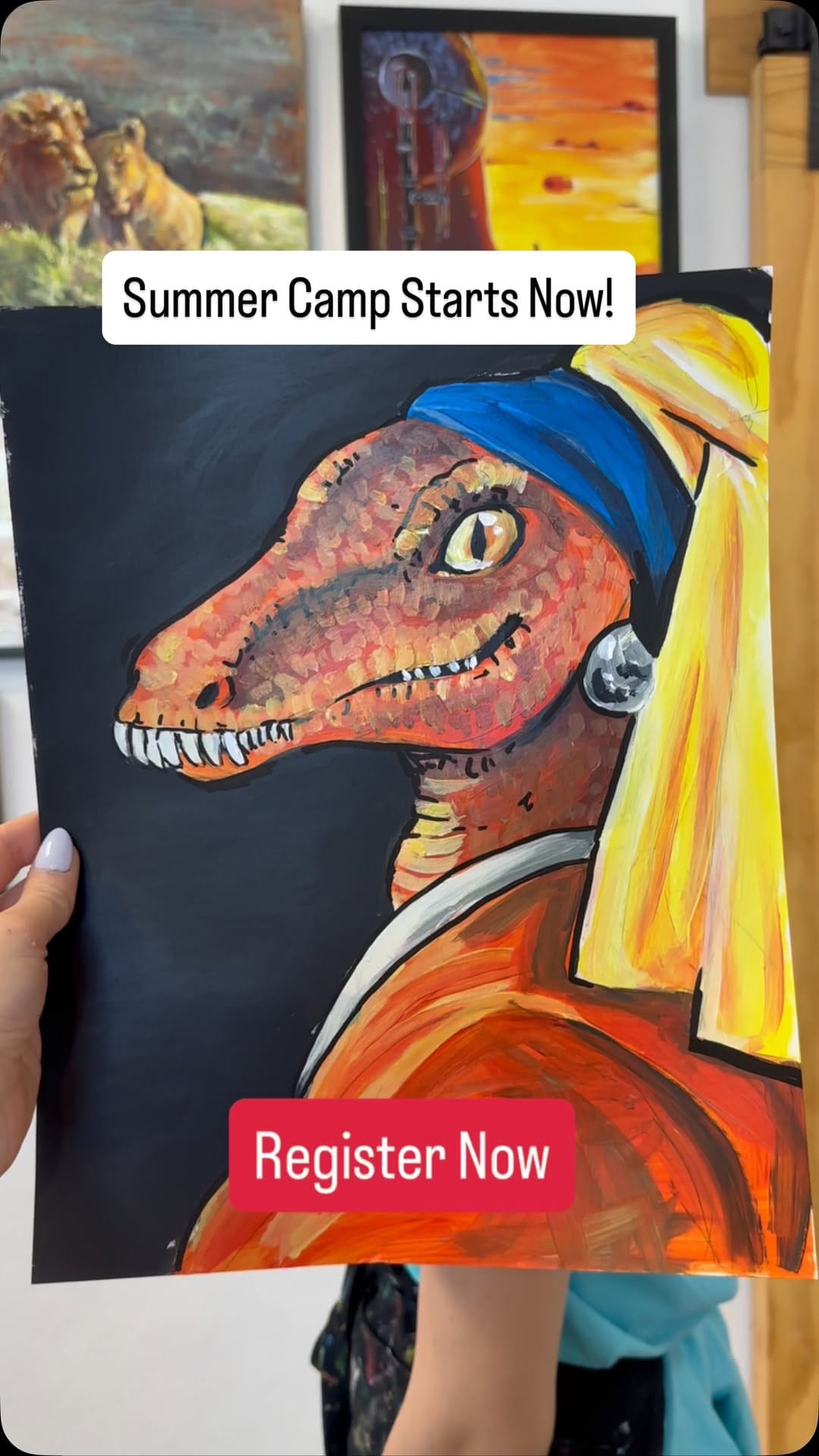 Post 1 by Bash & Design Gallery | Art classes for kids & adults on Instagram (video)