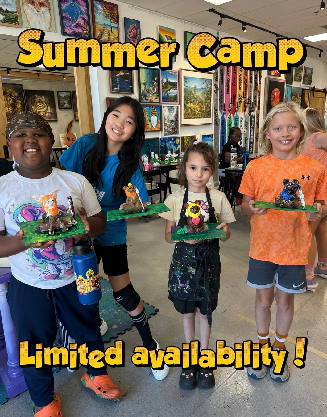 Post 3 by Bash & Design Gallery | Art classes for kids & adults on Instagram (carousel)