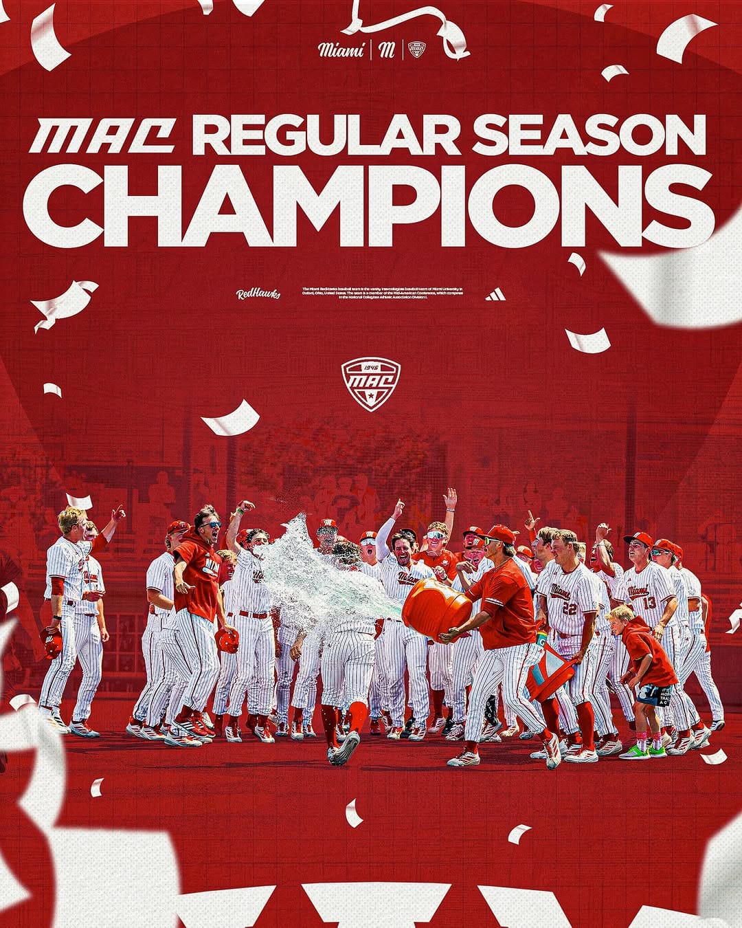 Post 10 by Miami RedHawks Baseball on Instagram (image)