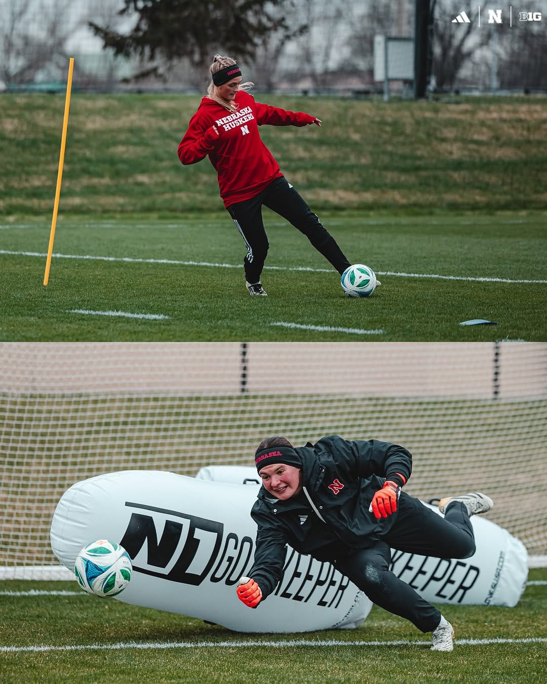 Post 10 by Nebraska Soccer on Instagram (carousel)