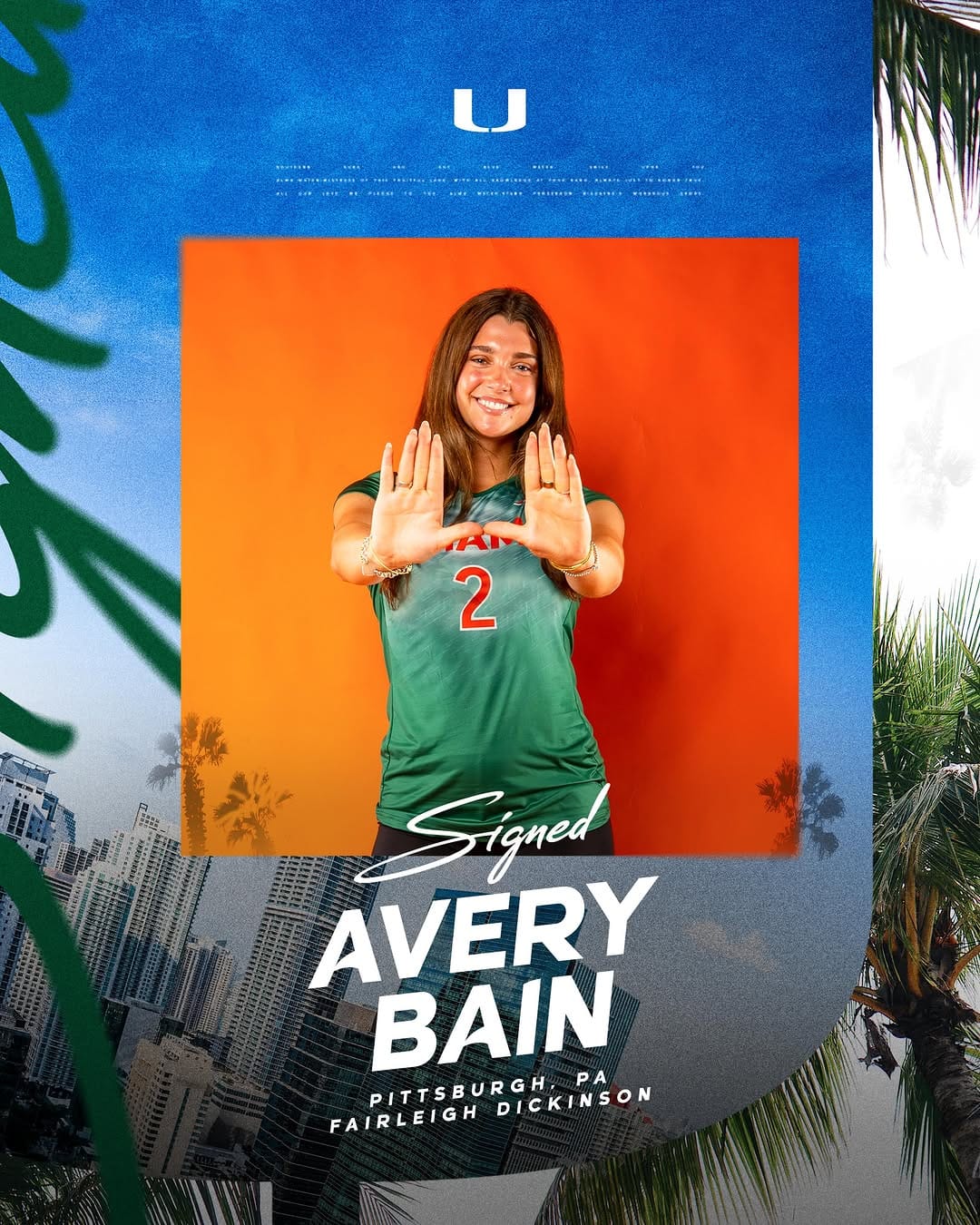 Post 2 by Miami Hurricanes Volleyball on Instagram (image)