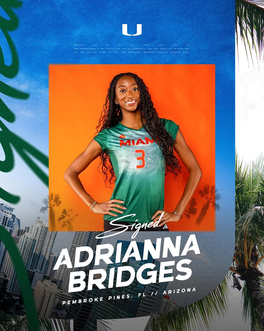 Post 4 by Miami Hurricanes Volleyball on Instagram (image)
