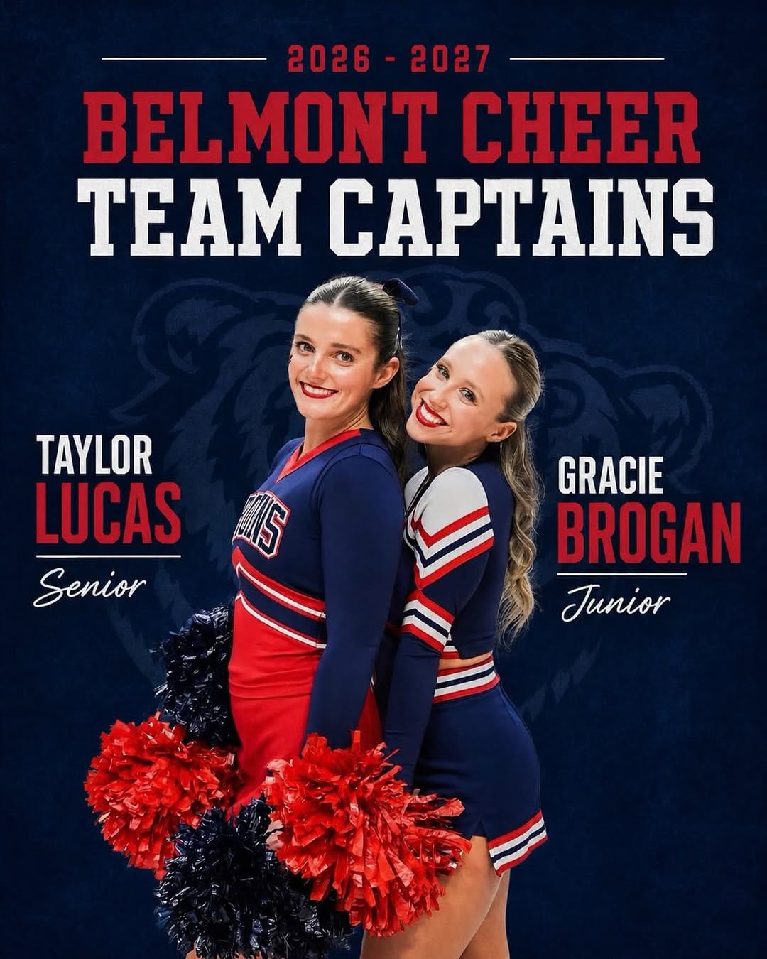 Post 5 by Belmont University Cheer on Instagram (image)