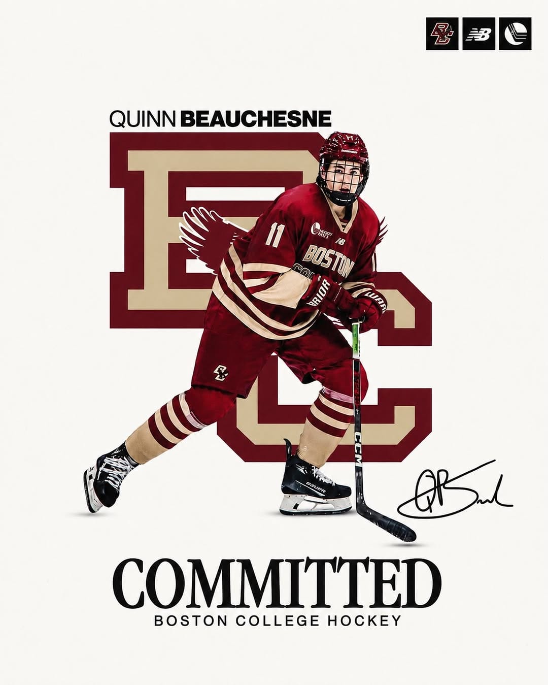 Post 1 by Boston College Men’s Hockey on Instagram (image)