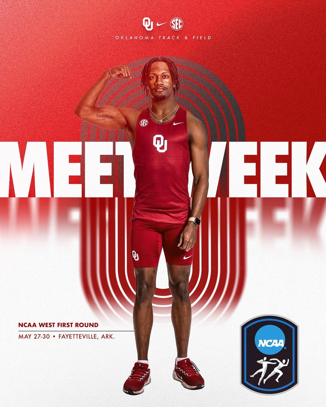 Post 9 by Oklahoma T&F & XC on Instagram (image)