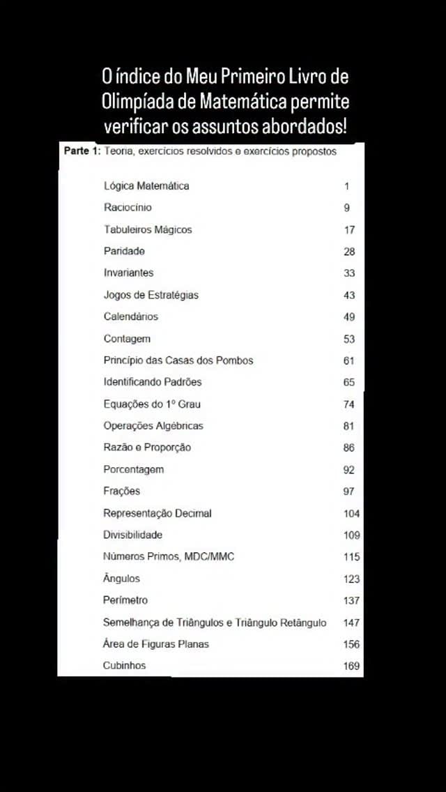Post 3 by Marcelo Rufino | Matemática para Militares on Instagram (video)