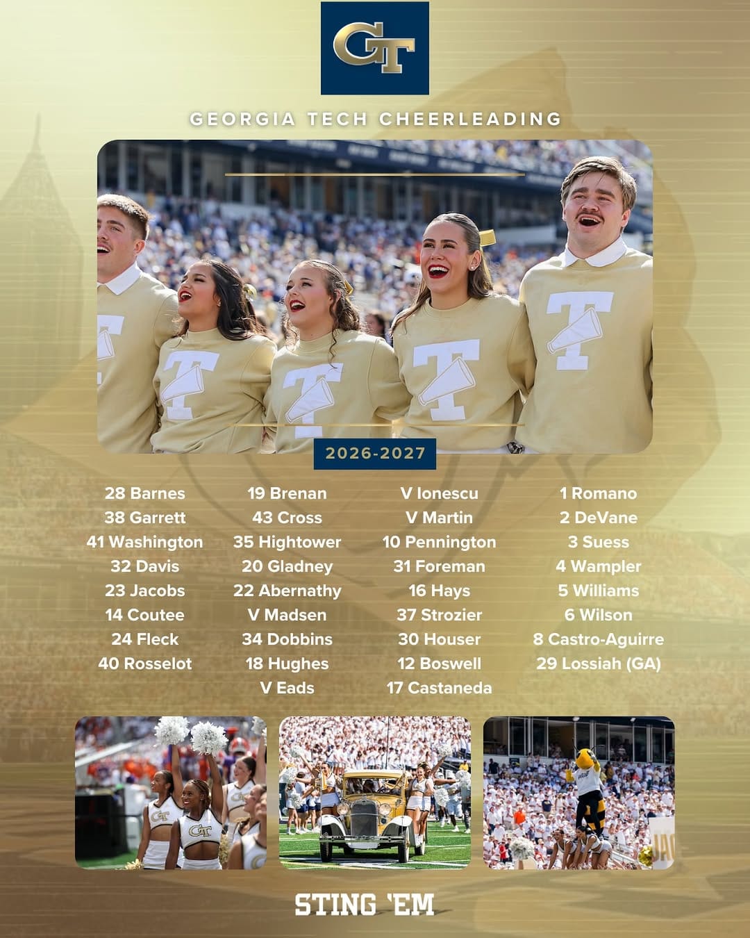 Post 7 by Georgia Tech Cheerleading on Instagram (image)